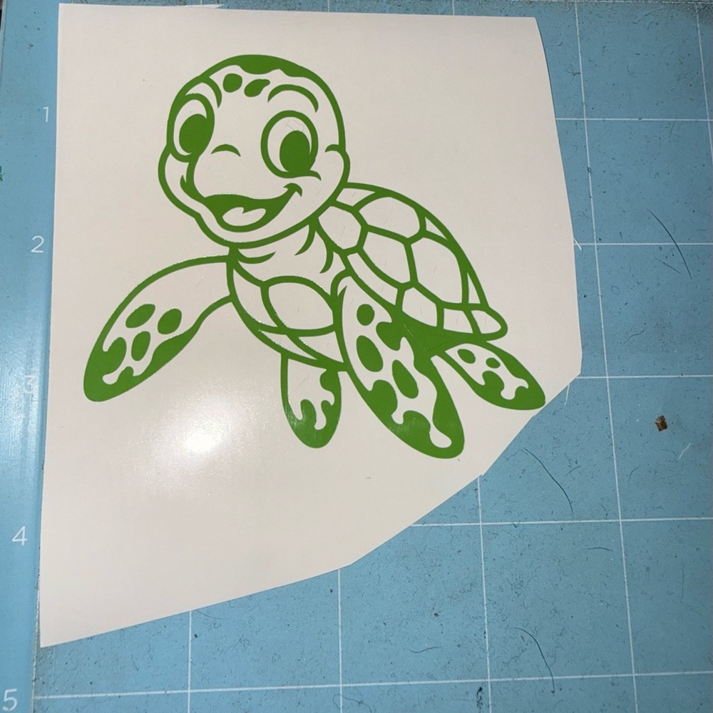 Green Turtle Reptile Sticker